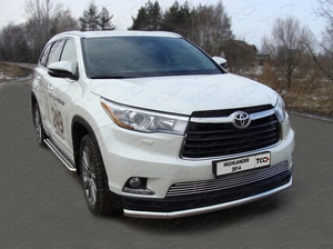 ТСС Решетка радиатора 12 мм TOYOTA (тойота) Highlander 14- - Автоаксессуары и тюнинг