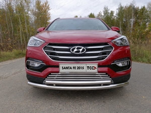 ТСС Решетка радиатора 16 мм (4WD) HYUNDAI (хендай) Santa FE 15- - Автоаксессуары и тюнинг