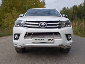 ТСС Решетка радиатора 16 мм TOYOTA (тойота) Hilux 15- - Автоаксессуары и тюнинг