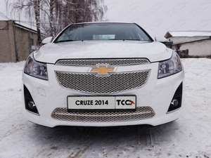 ТСС Решетка радиатора нижняя (треугольник) CHEVROLET (шевроле) Cruze/круз 12- - Автоаксессуары и тюнинг