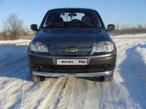 ТСС Решётка радиатора верхняя 12 мм CHEVROLET (шевроле) Niva/нива 09- - Автоаксессуары и тюнинг