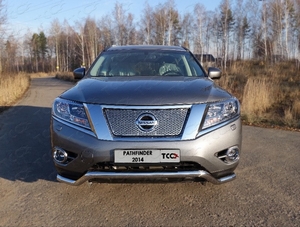 ТСС Защита передняя (кенгурин) 60, 3 мм NISSAN (ниссан) Pathfinder 14- - Автоаксессуары и тюнинг