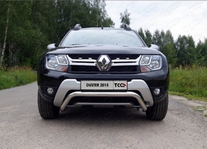 ТСС Защита передняя (кенгурин) 60, 3 мм RENAULT (рено) Duster/дастер/дастер 15- - Автоаксессуары и тюнинг