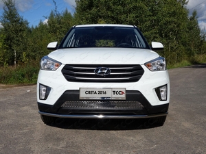 ТСС Защита передняя нижняя 42, 4 мм HYUNDAI (хендай) Creta (ix25) 15- - Автоаксессуары и тюнинг