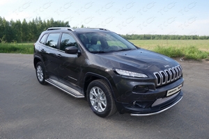 ТСС Защита передняя нижняя 42, 4 мм (Sport, Longitude, Limited) JEEP (джип) Cherokee/чероки 14- - Автоаксессуары и тюнинг