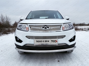 ТСС Защита передняя нижняя 60, 3 мм CHERY (черри) Tiggo 5 14- - Автоаксессуары и тюнинг