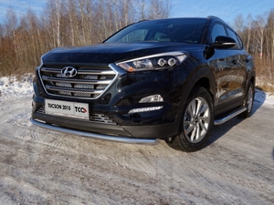 ТСС Защита передняя нижняя 60, 3 мм HYUNDAI (хендай) Tucson 16- - Автоаксессуары и тюнинг