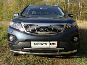 ТСС Защита передняя нижняя 60, 3/42, 4 мм KIA (киа) Sorento/Соренто 09- - Автоаксессуары и тюнинг