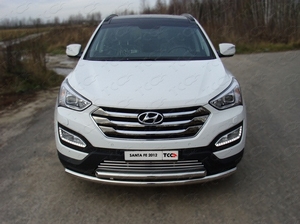 ТСС Защита передняя нижняя 60, 3/50, 8 мм HYUNDAI (хендай) Santa FE 12- - Автоаксессуары и тюнинг