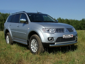 ТСС Защита передняя нижняя 75х42 мм MITSUBISHI (митсубиси) Pajero/паджеро Sport 08- - Автоаксессуары и тюнинг