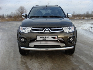 ТСС Защита передняя нижняя 76, 1 мм MITSUBISHI (митсубиси) Pajero/паджеро Sport 13- - Автоаксессуары и тюнинг