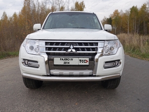 ТСС Защита передняя нижняя 76, 1 мм MITSUBISHI (митсубиси) Pajero/паджеро V80 14- - Автоаксессуары и тюнинг