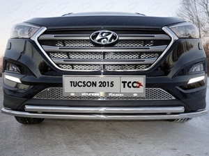 ТСС Защита передняя нижняя (двойная) 42, 4/42, 4 мм HYUNDAI (хендай) Tucson 16- - Автоаксессуары и тюнинг