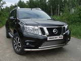 ТСС Защита передняя нижняя (двойная) 60, 3/ 42, 4 мм NISSAN (ниссан) Terrano III 14-