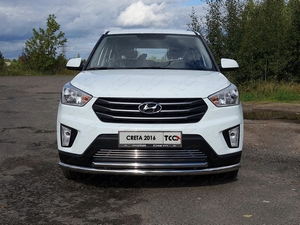 ТСС Защита передняя нижняя (двойная) 60, 3/42, 4 мм HYUNDAI (хендай) Creta (ix25) 15- - Автоаксессуары и тюнинг