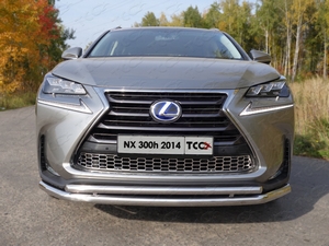 ТСС Защита передняя нижняя (двойная) 60, 3/42, 4 мм LEXUS (лексус) NX300h 14- - Автоаксессуары и тюнинг