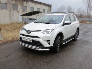 ТСС Защита передняя нижняя (двойная) 60, 3/42, 4 мм TOYOTA (тойота) RAV4/рав 4 15- - Автоаксессуары и тюнинг