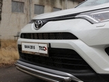 ТСС Защита передняя нижняя (двойная) 60, 3/42, 4 мм TOYOTA (тойота) RAV4/рав 4 15-