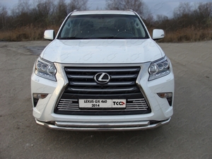 ТСС Защита передняя нижняя (двойная) 60, 3/50, 8 мм LEXUS (лексус) GX460 13- - Автоаксессуары и тюнинг