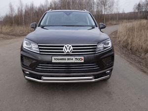 ТСС Защита передняя нижняя (двойная) 60, 3/60, 3 мм VW Touareg/туарег 14- - Автоаксессуары и тюнинг