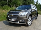 ТСС Защита передняя нижняя (двойная) 76, 1/42, 4 мм CHEVROLET (шевроле) TrailBlazer 13-