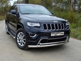 ТСС Защита передняя нижняя (двойная) 76, 1/42, 4 мм JEEP (джип) Grand/Грандр Cherokee/чероки 13-