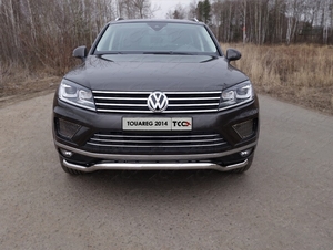 ТСС Защита передняя нижняя (кенгурин) 60, 3 мм VW Touareg/туарег 14- - Автоаксессуары и тюнинг