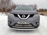 ТСС Защита передняя нижняя (короткая) 60, 3 мм NISSAN (ниссан) X-Trail 14-