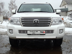 ТСС Защита передняя нижняя (короткая) 75х42 мм TOYOTA (тойота) Land Cruiser/круизер/ленд крузер J200 12- - Автоаксессуары и тюнинг