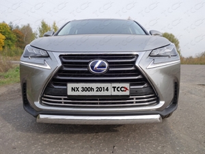 ТСС Защита передняя нижняя (овальная) 75х42 мм LEXUS (лексус) NX300h 14- - Автоаксессуары и тюнинг