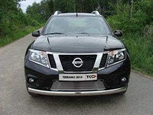 ТСС Защита передняя нижняя (овальная) 75х42 мм NISSAN (ниссан) Terrano III 14- - Автоаксессуары и тюнинг