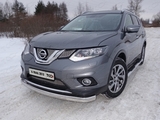 ТСС Защита передняя нижняя (овальная) 75х42 мм NISSAN (ниссан) X-Trail 14-