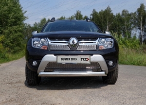 ТСС Защита передняя нижняя (овальная) 75х42 мм RENAULT (рено) Duster/дастер/дастер 15- - Автоаксессуары и тюнинг