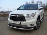 ТСС Защита передняя нижняя (овальная) 75х42 мм TOYOTA (тойота) Highlander 14-