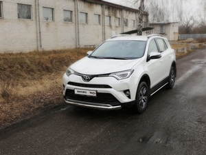 ТСС Защита передняя нижняя (овальная) 75х42 мм TOYOTA (тойота) RAV4/рав 4 15- - Автоаксессуары и тюнинг