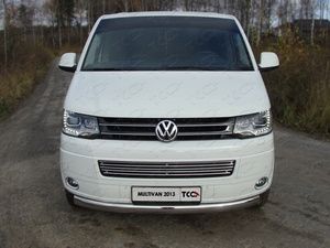 ТСС Защита передняя нижняя (овальная) 75х42 мм VW T5 Multivan 10- - Автоаксессуары и тюнинг