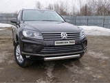 ТСС Защита передняя нижняя (овальная) 75х42 мм VW Touareg/туарег 14-