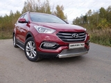 ТСС Защита передняя нижняя (овальная короткая) 75х42 мм (4WD) HYUNDAI (хендай) Santa FE 15-