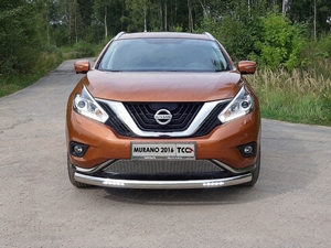 ТСС Защита передняя нижняя (овальная с ДХО) 75х42 мм NISSAN (ниссан) Murano/мурано 16- - Автоаксессуары и тюнинг