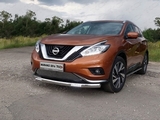 ТСС Защита передняя нижняя (овальная с ДХО) 75х42 мм NISSAN (ниссан) Murano/мурано 16-