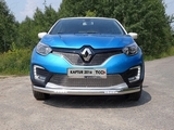 ТСС Защита передняя нижняя (овальная с ДХО) 75х42 мм RENAULT Kaptur 16-