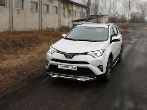 ТСС Защита передняя нижняя (овальная с ДХО) 75х42 мм TOYOTA (тойота) RAV4/рав 4 15- - Автоаксессуары и тюнинг