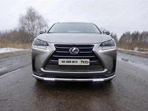 ТСС Защита передняя нижняя (с ходовыми огнями) 60, 3 мм LEXUS (лексус) NX300h 14- - Автоаксессуары и тюнинг