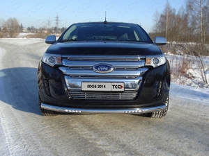 ТСС Защита передняя нижняя (с ходовыми огнями) 76, 1 мм FORD (форд) Edge 14- - Автоаксессуары и тюнинг