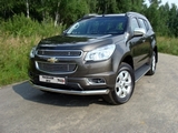 ТСС Защита передняя (овальная) 75х42 мм CHEVROLET (шевроле) TrailBlazer 13-