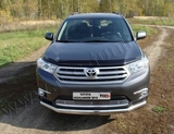 ТСС Защита передняя (овальная) 75х42 мм TOYOTA (тойота) Highlander 10-