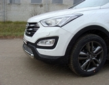 ТСС Защита передняя (овальная короткая) 75х42 мм HYUNDAI (хендай) Santa FE 12-