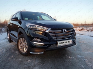 ТСС Защита передняя (уголки) 42, 4 мм HYUNDAI (хендай) Tucson 16- - Автоаксессуары и тюнинг