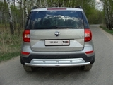 ТСС Защита задняя 60, 3 мм SKODA (шкода) Yeti/ети 14-