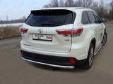 ТСС Защита задняя 60, 3 мм TOYOTA (тойота) Highlander 14